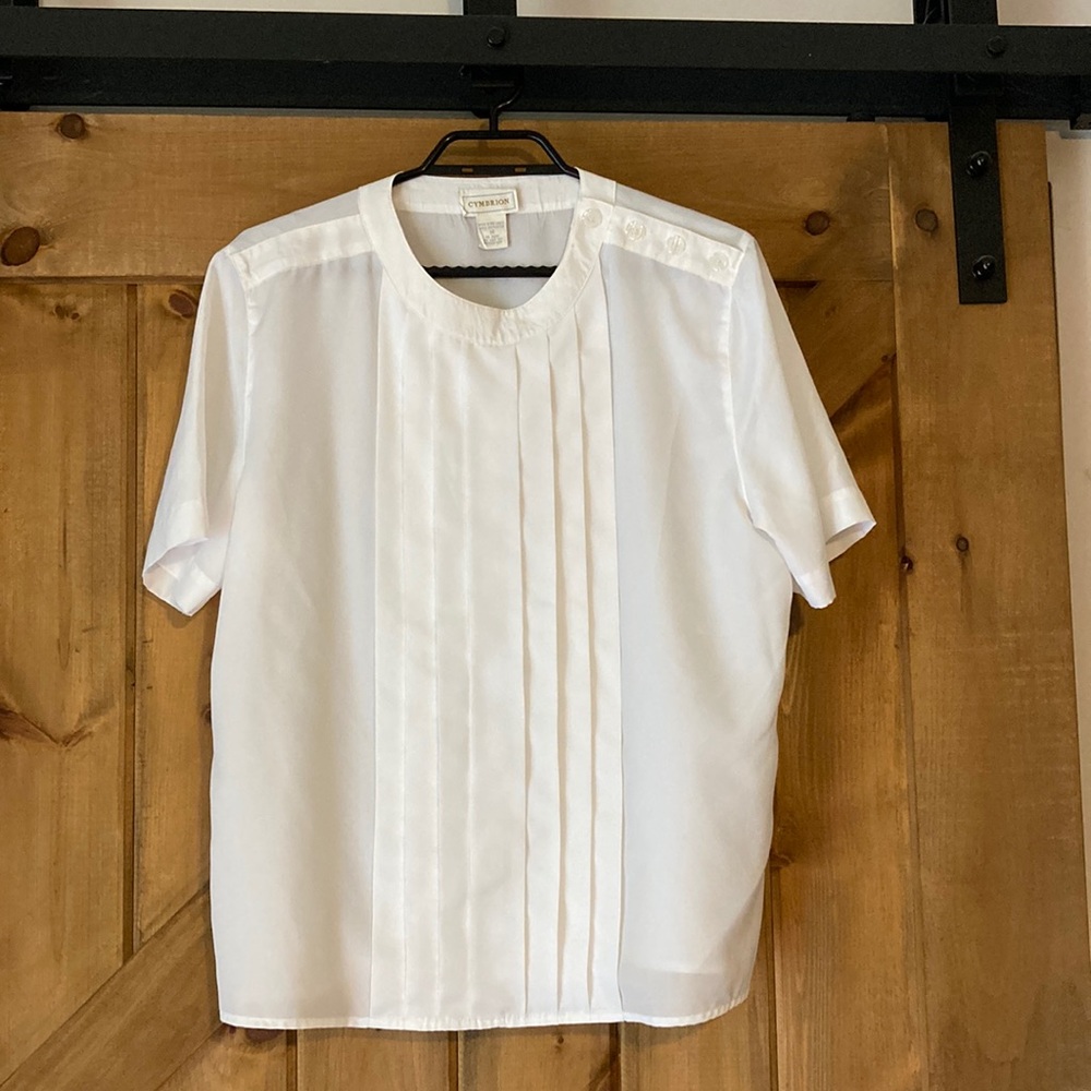 💐vintage pleated blouse